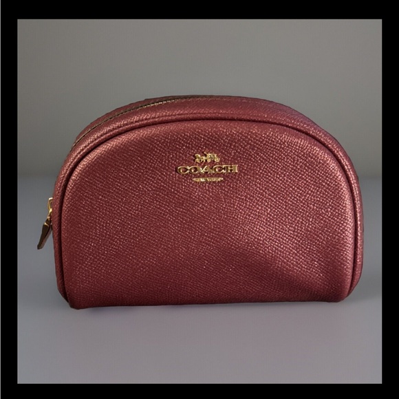 Coach Dome Cosmetic Case with key chain/mirror - Picture 2 of 6